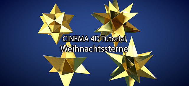 CINEMA 4D Tutorial: Weihnachtsstern in 3D erstellen