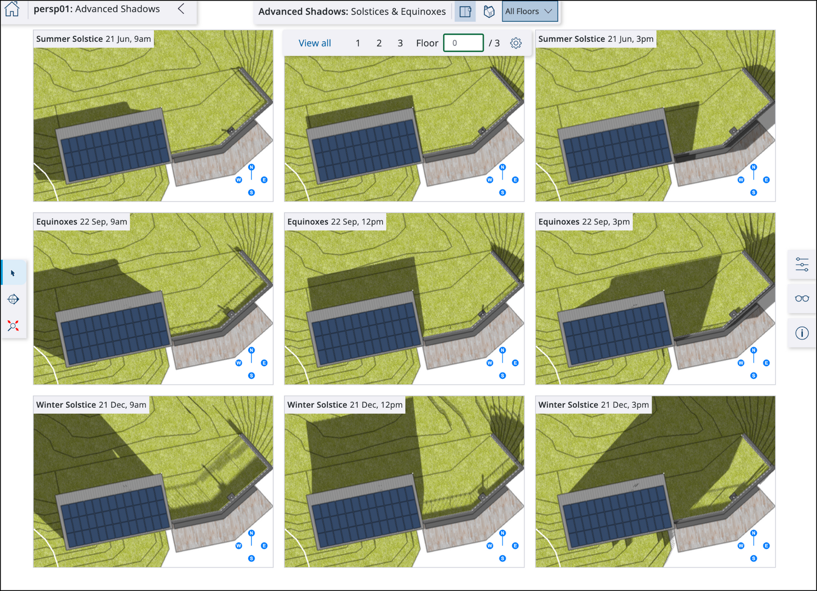 SketchUp-Modell mit Analyse-Werkzeugen im Architektur-Workflow