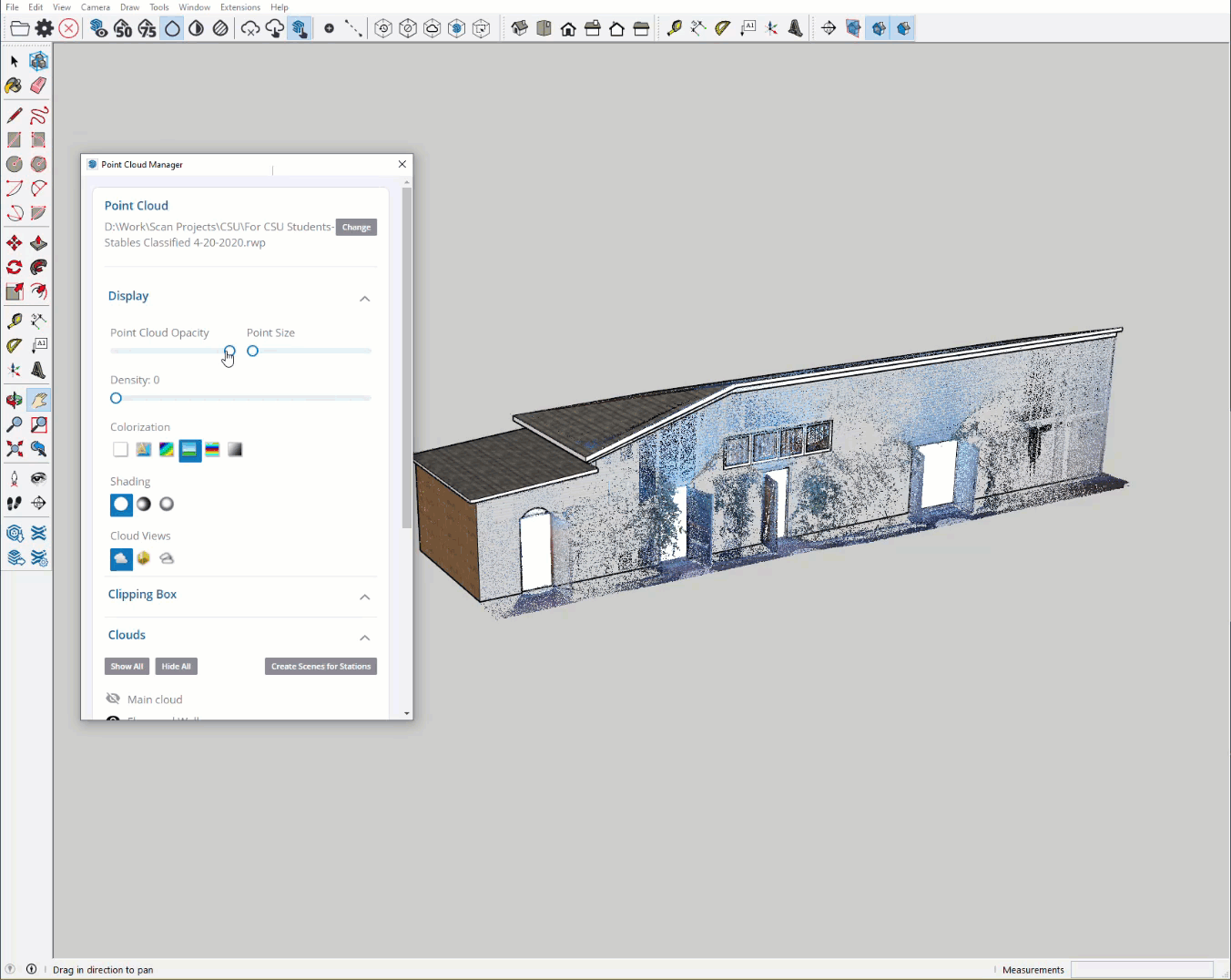 Photogrammetrie mit SketchUp und Metashape: Punktwolken direkt im 3D-Workflow