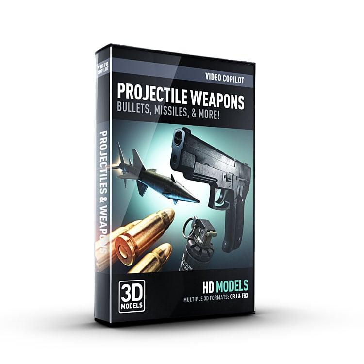 3D Model Pack - Projectile Weapons