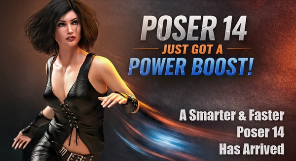 Poser 14.0.372: Neue Vorschau, Licht & Stoff-Tools