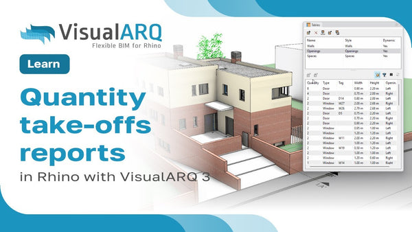 VisualARQ 3: Mengenauszüge & Stücklisten in Rhino