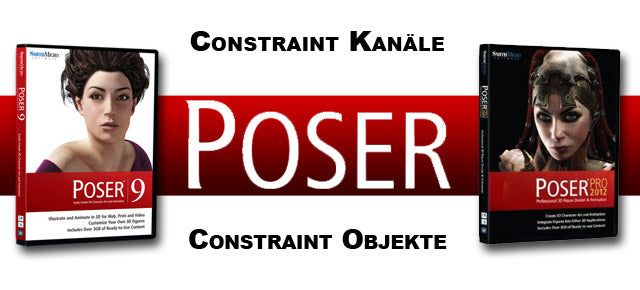 Poser – Constraint Kanäle und Objekte