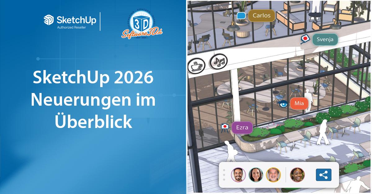 SketchUp 2026 herunterladen und installieren – Keyvisual