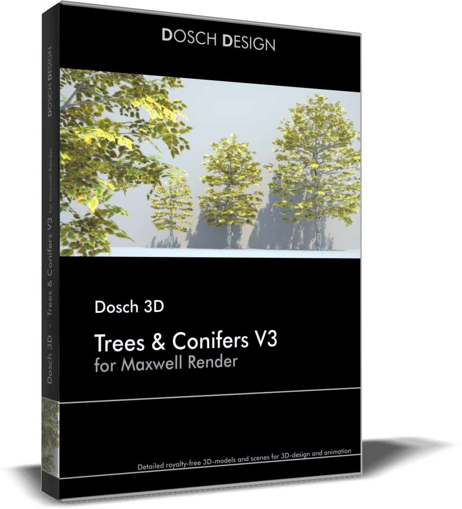 Trees & Conifers for Maxwell Render