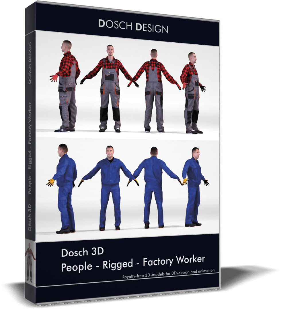 People - Rigged - Factory Worker