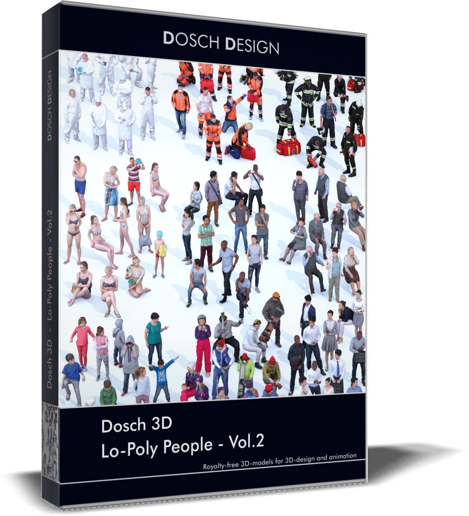 Lo-Poly People Vol. 1 for Allplan