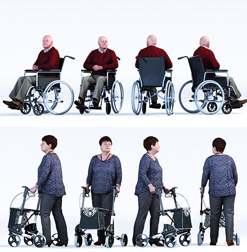People - Handicapped Seniors Vol. 1