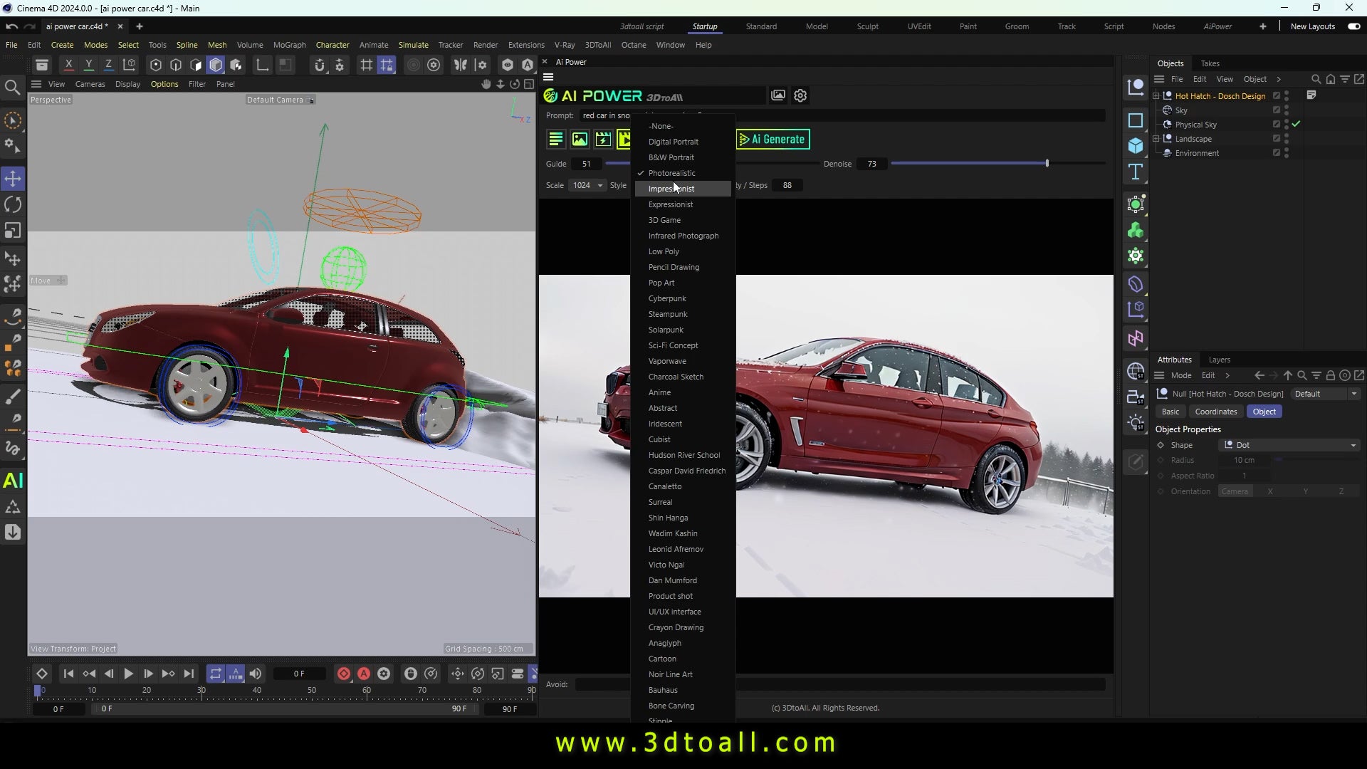 AI Power Plugin für C4D