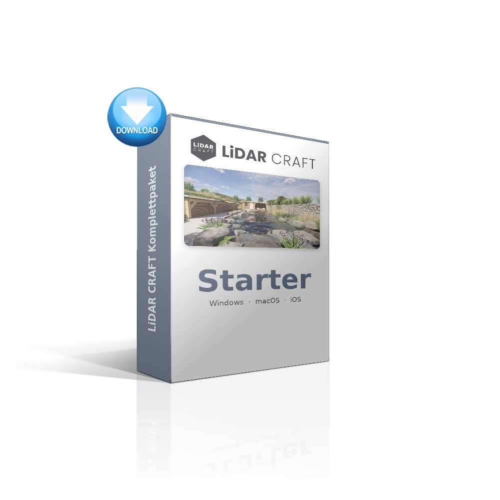 LiDAR CRAFT Komplettpaket GaLaBau Starter – Produktbox