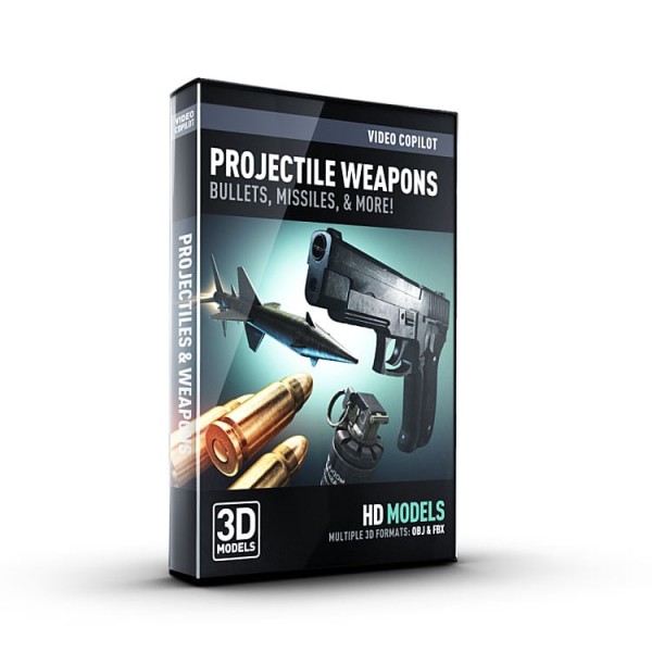 3D Model Pack – Projectile Weapons