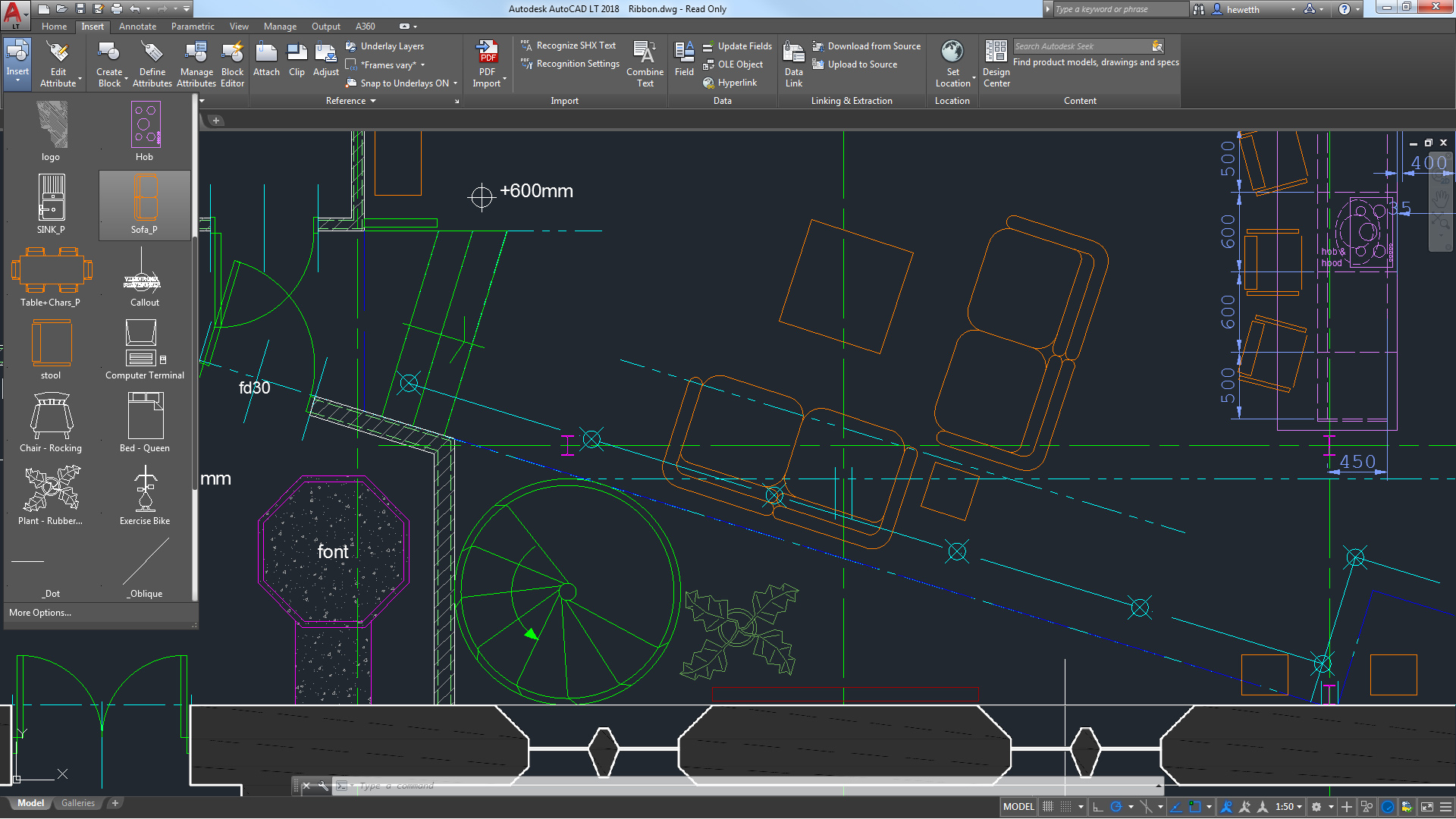 autodesk auto cad lt ribbon tabs and panels large